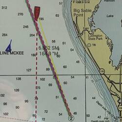 We cut to port to give the tug some room