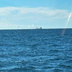 The Caroline McKee, northbound