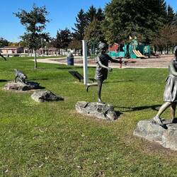 Playground sculpture at the marina