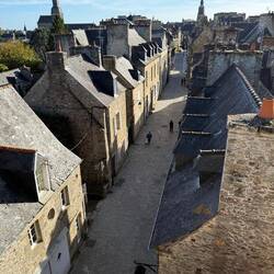 View from the ramparts into the town