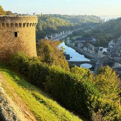 Port of Dinon with Saint Catherine's tower on the left