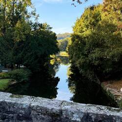 View from bridge in Lehon