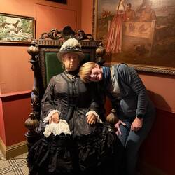 Queen Victoria. This little gem was just down from our room. Scared me every time I walked past!