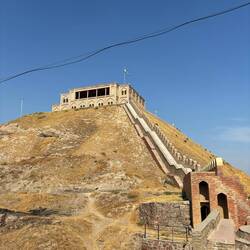 Brad climbed to the lookout