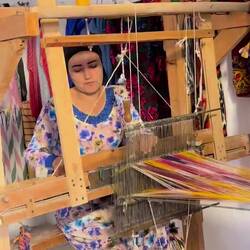 Weaving demonstration