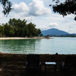 Blick auf einen der Hotelstrände