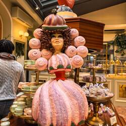 In Demel Coffee Shop.