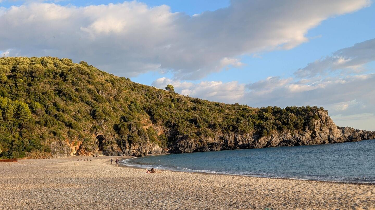 Unser Strand im Abendlicht