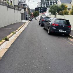 Straße an unserer Unterkunft
