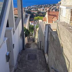 The many, many stairs