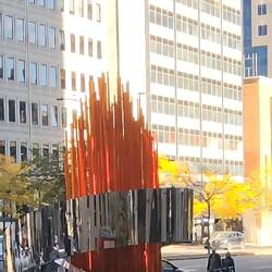 Olympic Torch sculpture in Montreal