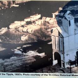 The coal tower back when the area was a working railyard