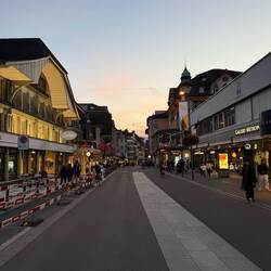 Views of Interlaken at night