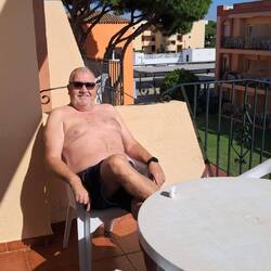 Pause auf dem Balkon
