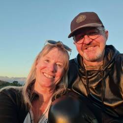 Am Sonnenuntergang geniessen