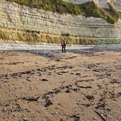 Unten an der steilküste