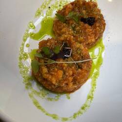 Spider crab couscous - very crabby