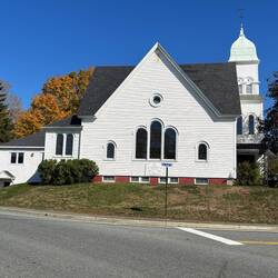 A church at the other end of the trail