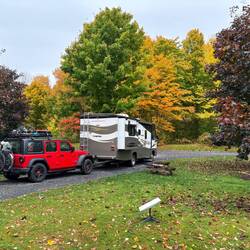 Great fall color in the campground