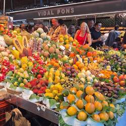 Mercat de la Boqueria near our hotel. Lots of great foods but overpriced