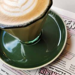 Great coffee at Ripsnorter Coffee Roasters (a strong Australian influence)