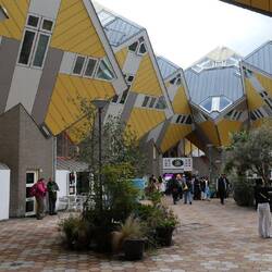 Each 'cube house' has 3 levels