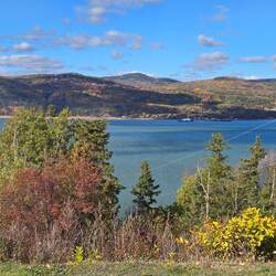 The view for our lunch stop