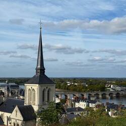 View of the town of Saumur