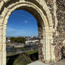 View from the castle over the town of Angers