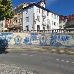 Big azulejo wall in Viseu