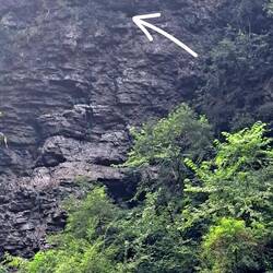 The tribes buried their dead in elevated caves; the higher the better, closer to heaven.