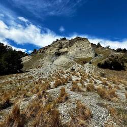 Spuren in der Landschaft von der Goldsuche