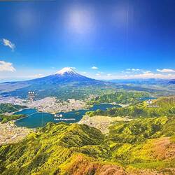 Image showing the five lakes, formed out of Mt Fuji's creativity