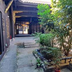 There are 3 homes in this complex. These pics are courtyards & rooms w/in each.