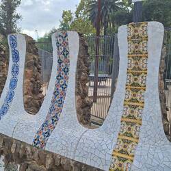 Parts of the structure at the main entrance