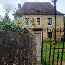 Pretty rose and house