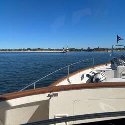 Obilgatory 'approach shot'. This time to the St Joseph River and the West Basin Marina