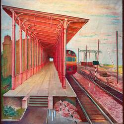 Bahnhof Haapsalu: Hatte Georg zufällig (?) ein paar Tage vorher fast genauso fotografiert!