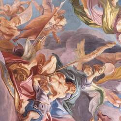 Ceiling in Belvedere Palace.