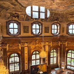 Interior of the opulent palace built as the summer residence for Prince Eugène of Savoy.