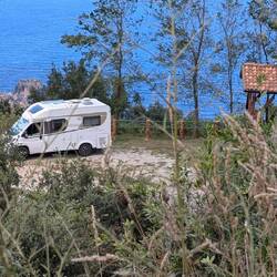 Nochmal unser Stellplatz bei Scilla