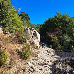 Letzte Vorbereitungen für die Wanderung