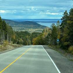 Dropping down on into Fundy National Park