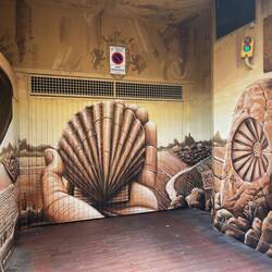 Another cool pilgrim mural.