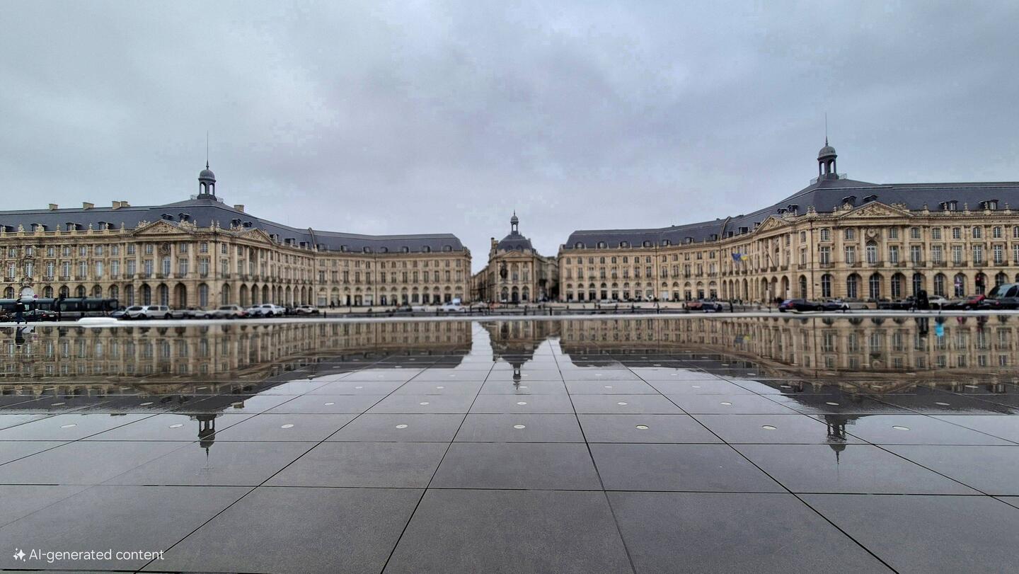 Plase de la Bourse from the Miroir d'Eau