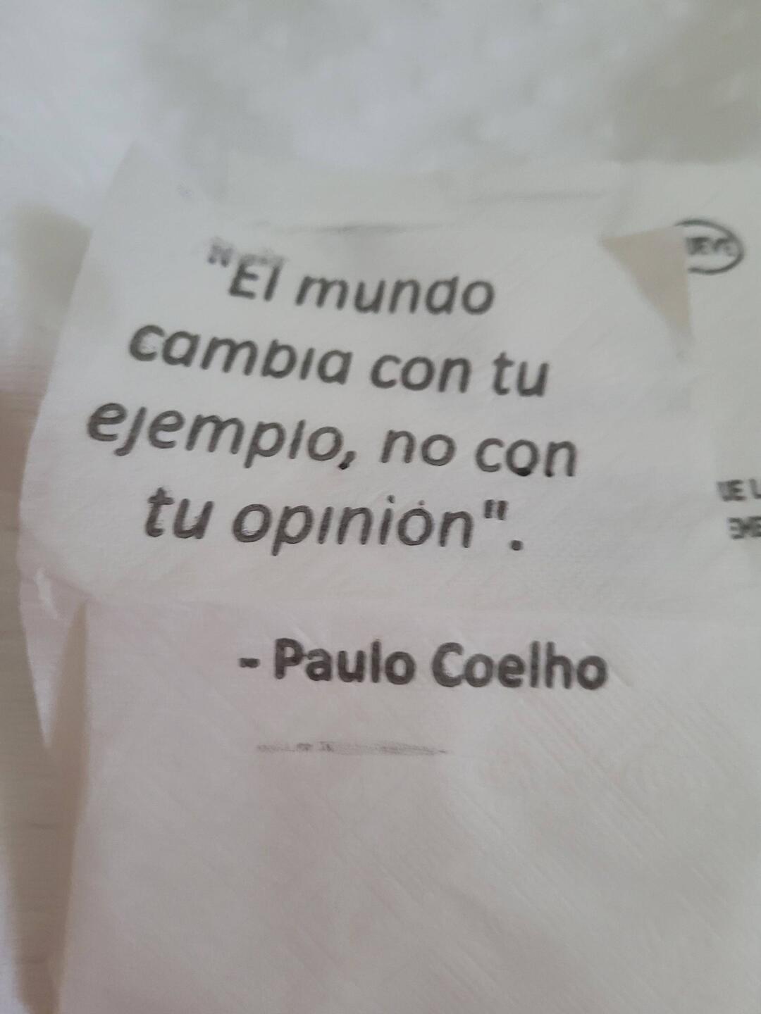 Die Welt verändert sich nicht durch deine Meinung, sie ändert sich durch dein Beispiel.