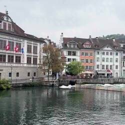 River running through Lucerne