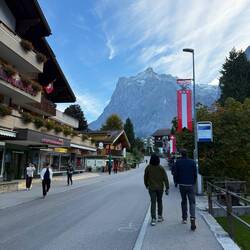 Walking through Grindelwald