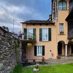 Starting the day with a bit of writing on the balcony ... Casa Longhi — Orta San Giulio, Italy.