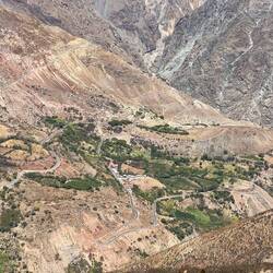 Looking back. The thermal baths are way below